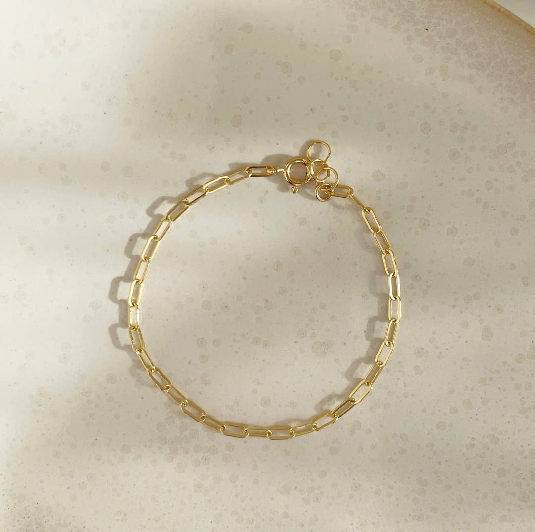 Narrow Links Bracelet in 14k Gold Fill or Sterling Silver