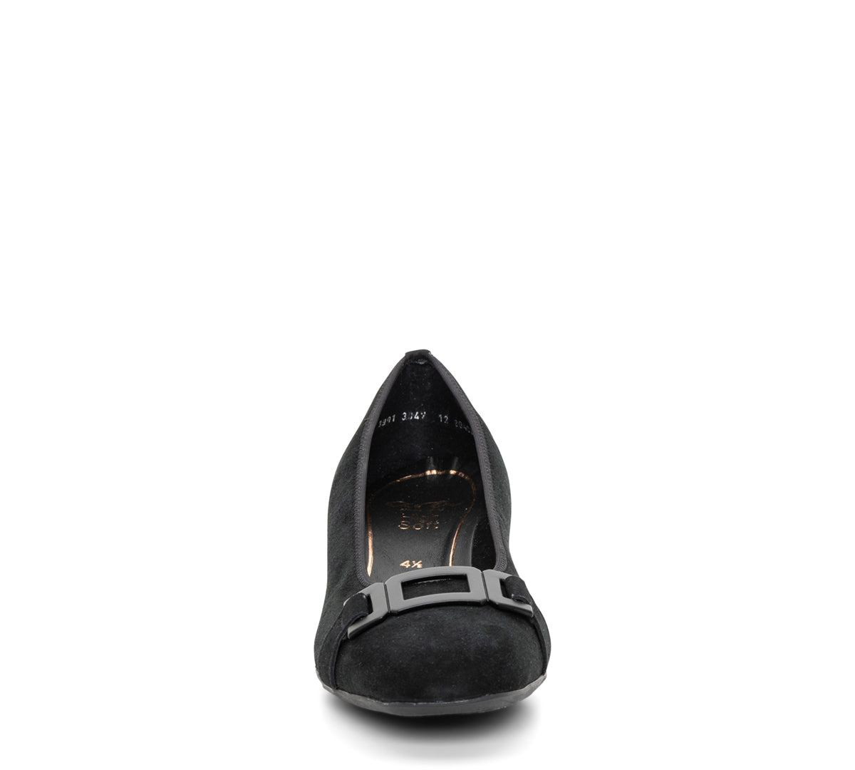 Gentian Women's Buckle Block Heel Pump 35mm (12-20420)