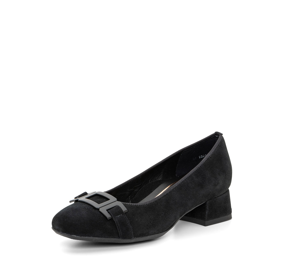Gentian Women's Buckle Block Heel Pump 35mm (12-20420)
