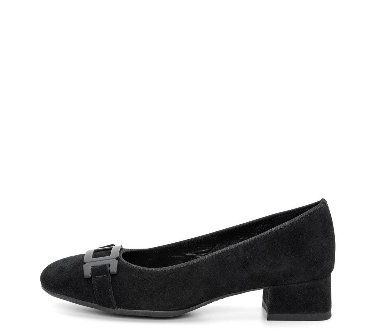 Gentian Women's Buckle Block Heel Pump 35mm (12-20420)