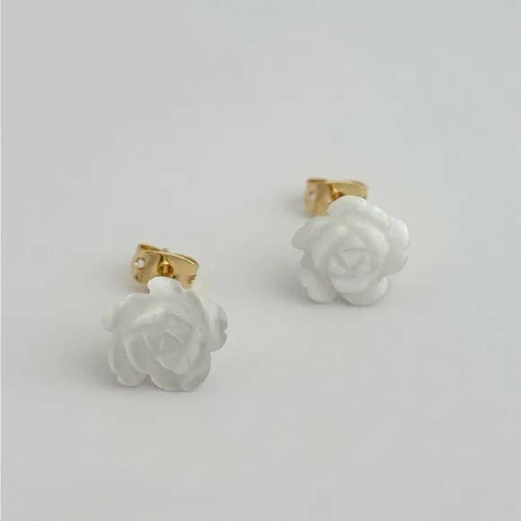 Mother Rose Stud Earrings