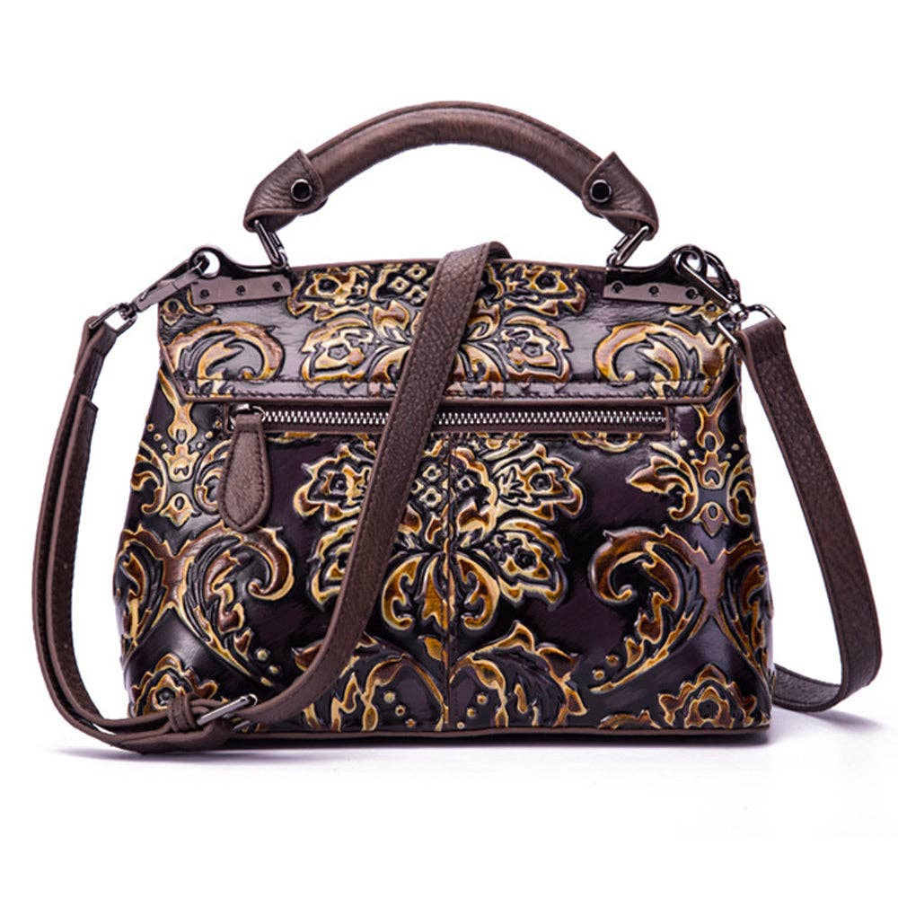 Vintage Design Embossed Tote Bag