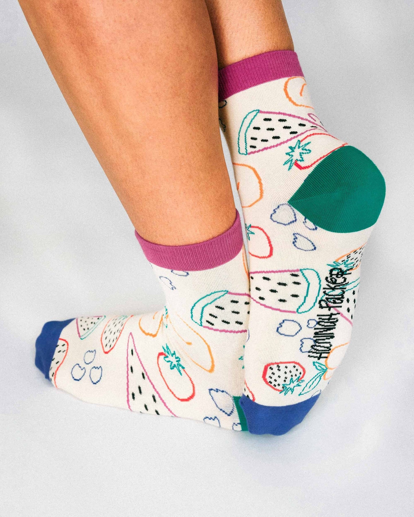 Favorite Fruits Knit Ankle Sock by Hannah Packer