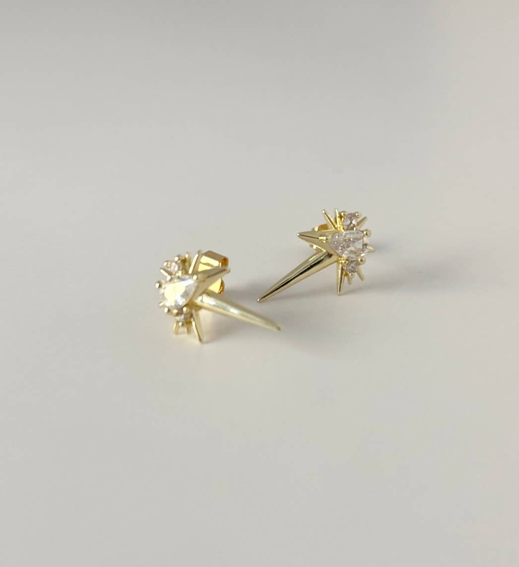 Armor Spiked Stud Earrings