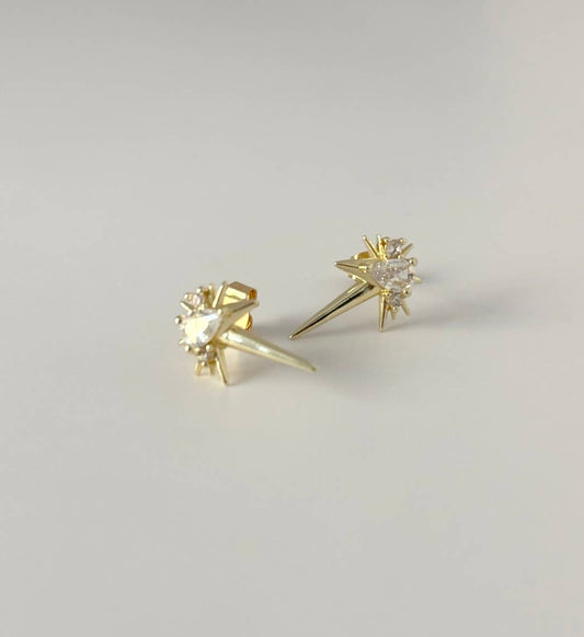 Armor Spiked Stud Earrings