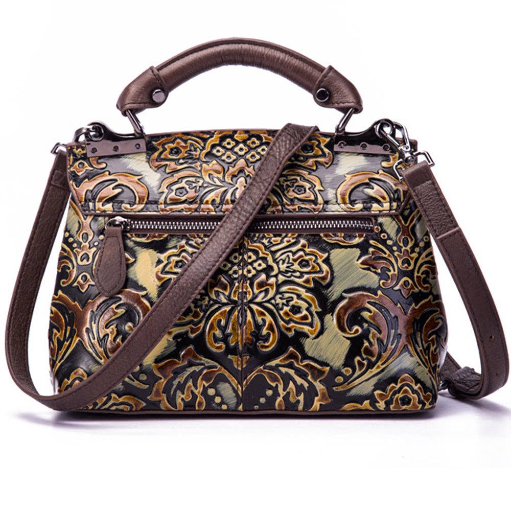 Vintage Design Embossed Tote Bag