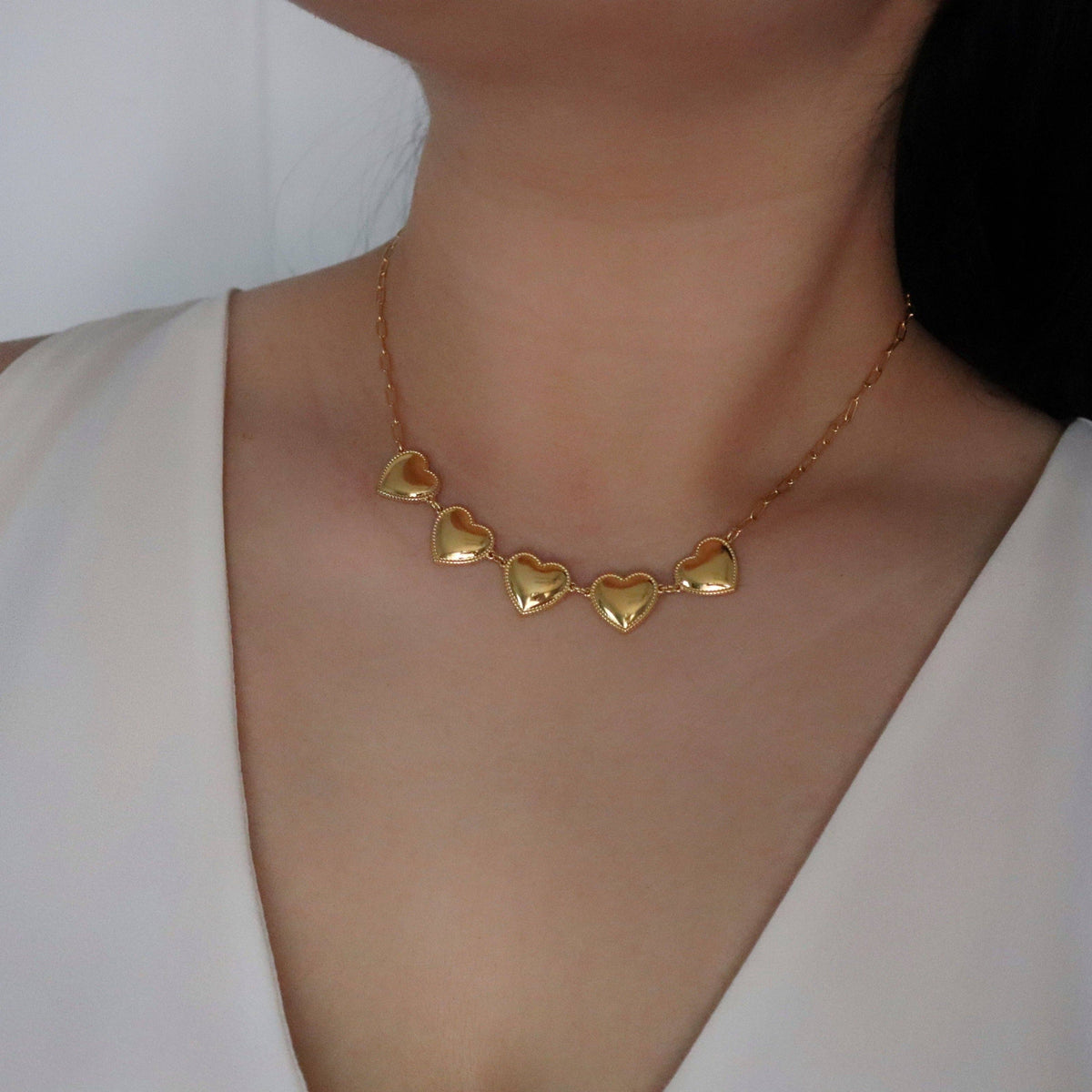 Hearts of Gold Necklace