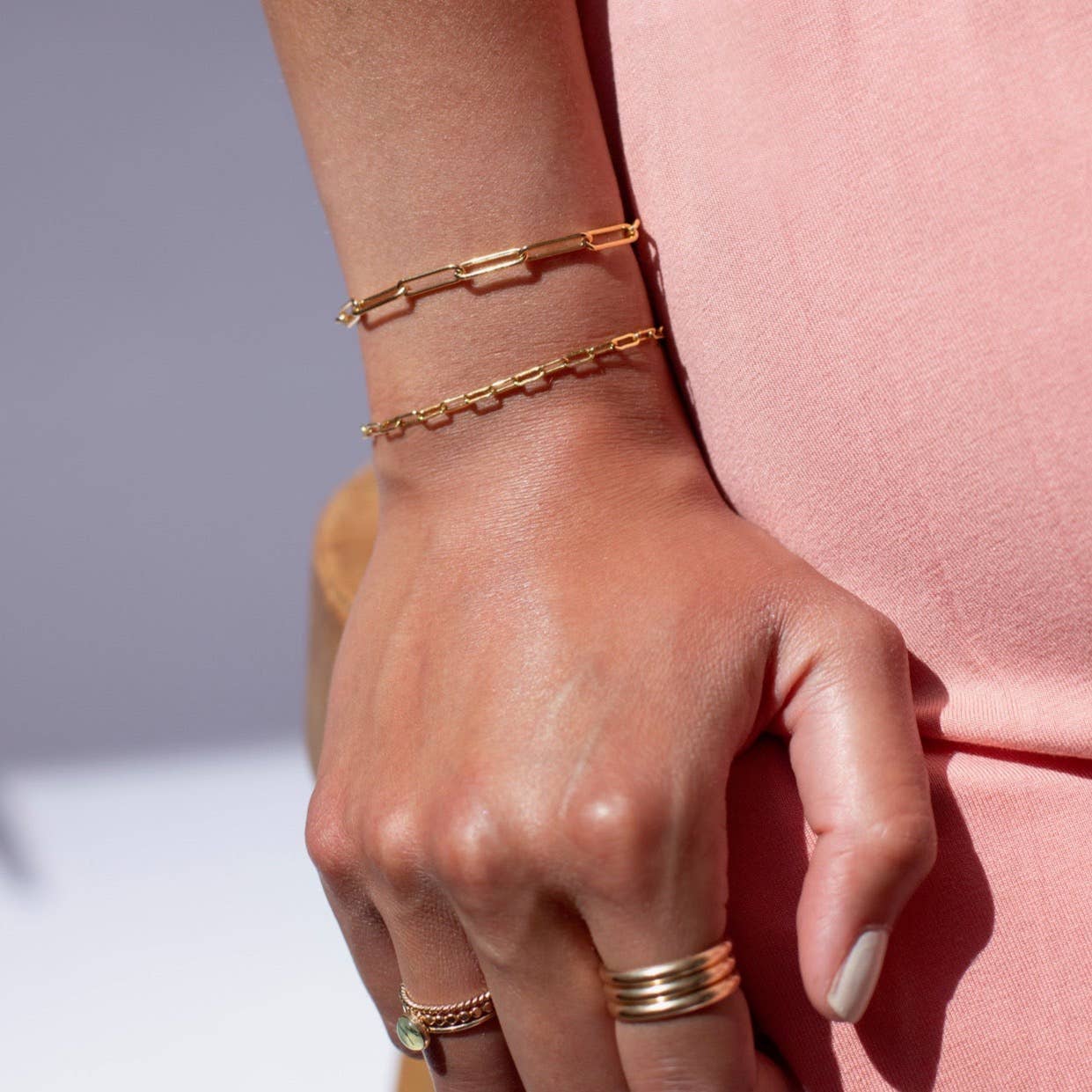 Narrow Links Bracelet in 14k Gold Fill or Sterling Silver