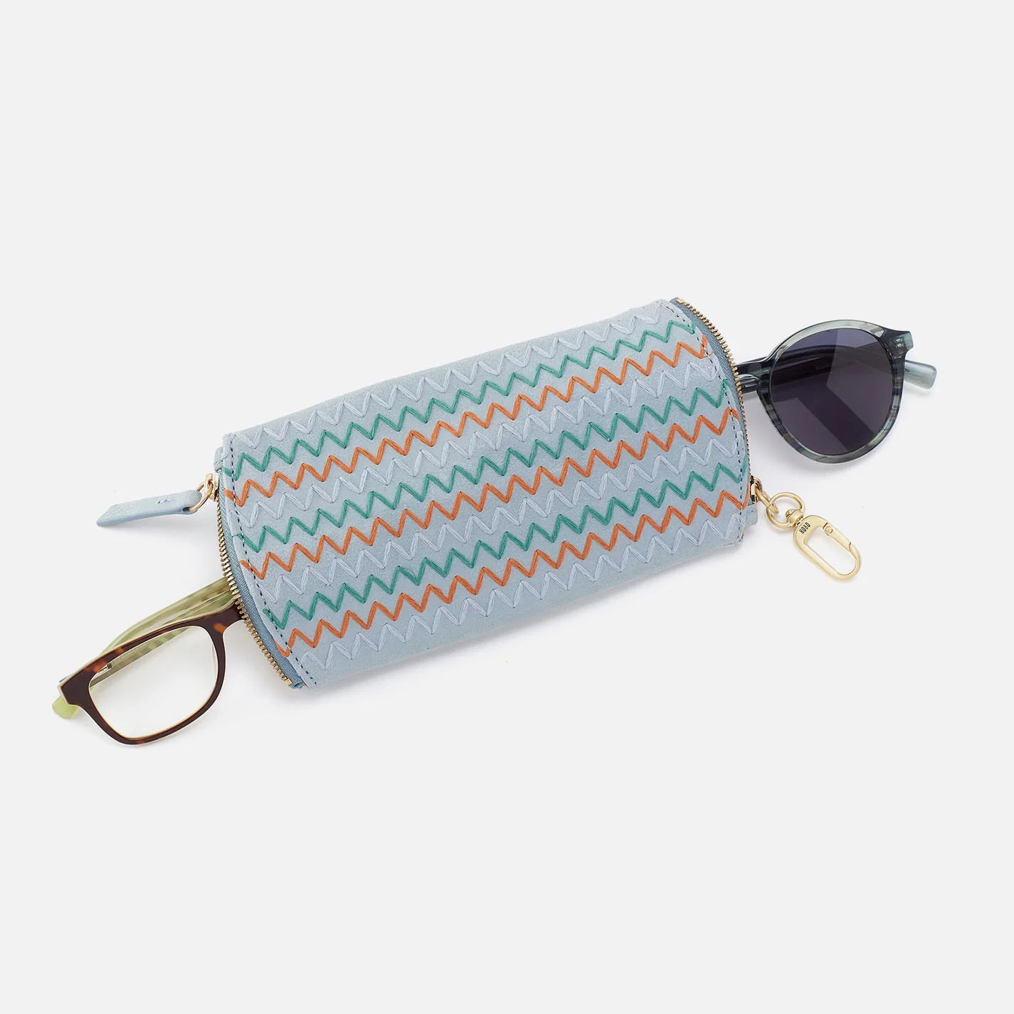 Spark Double Eyeglass Case - Buffed Leather