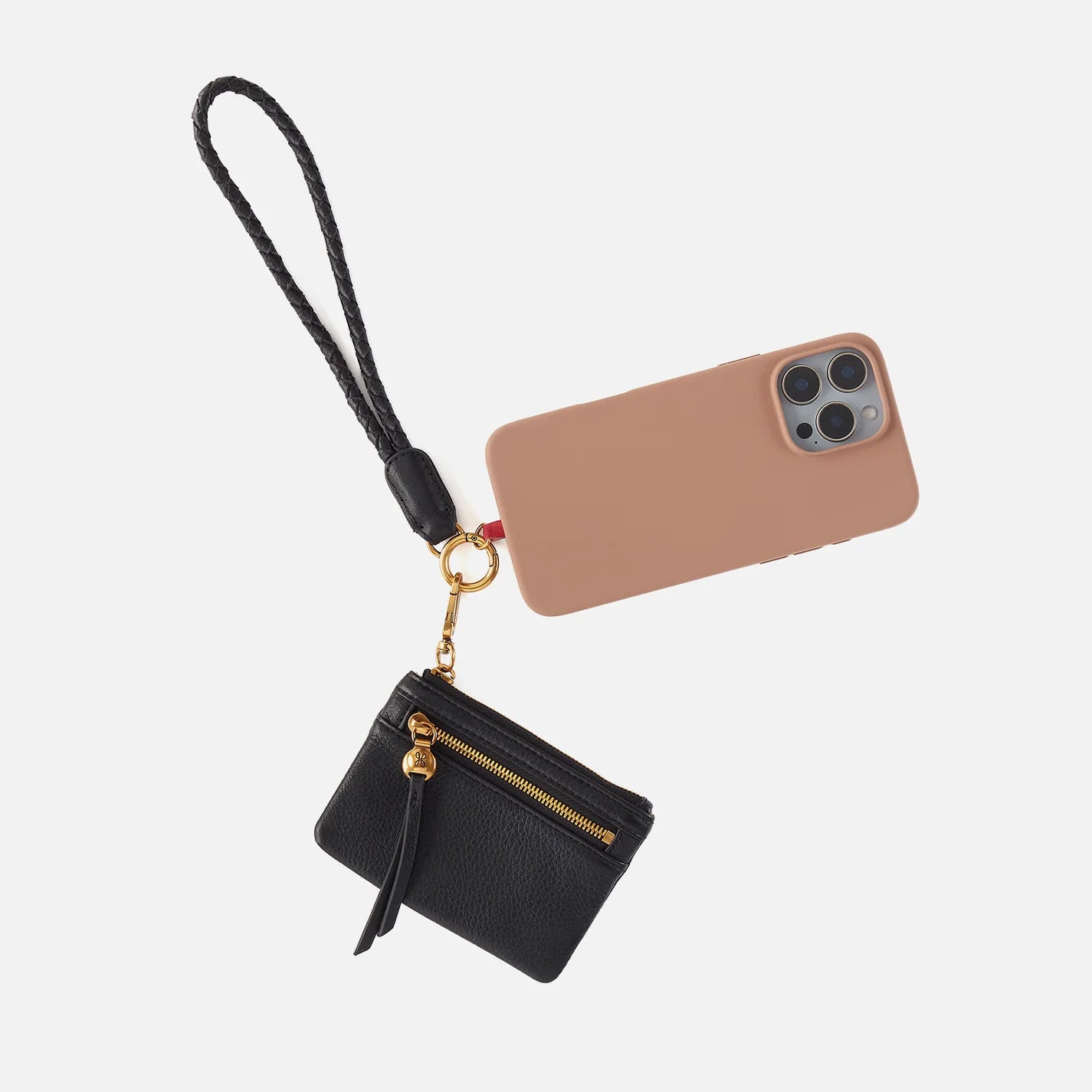 Lasso Phone Wristlet In Pebbled Leather