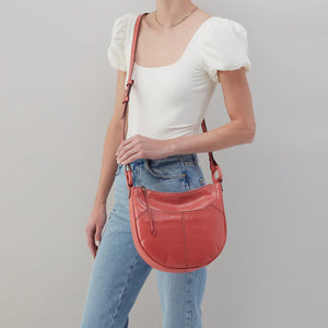 Sheila Scoop Crossbody in Polished Leather