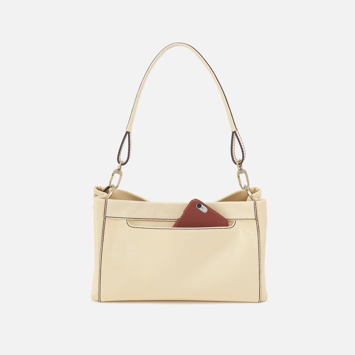 Seneca Shoulder Crossbody In Polished Leather
