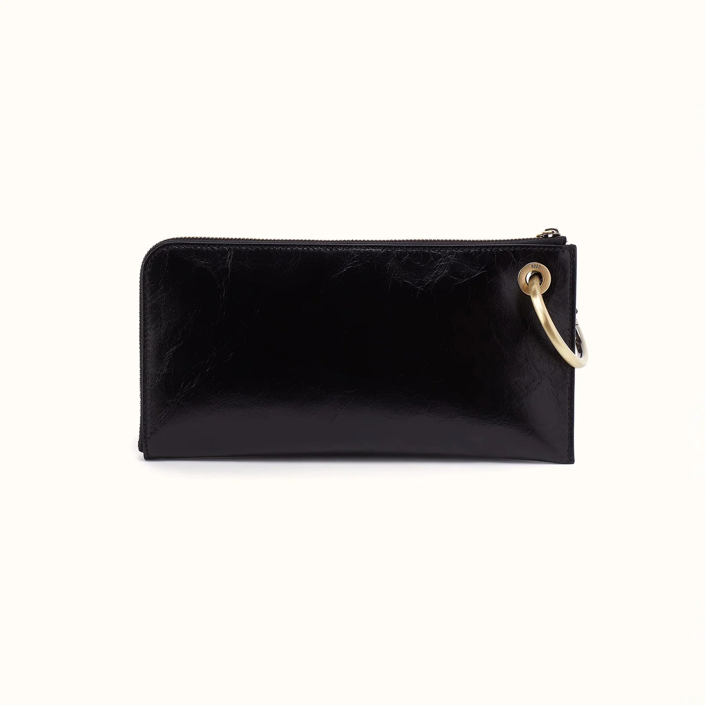 Jett Wristlet in Polished Leather