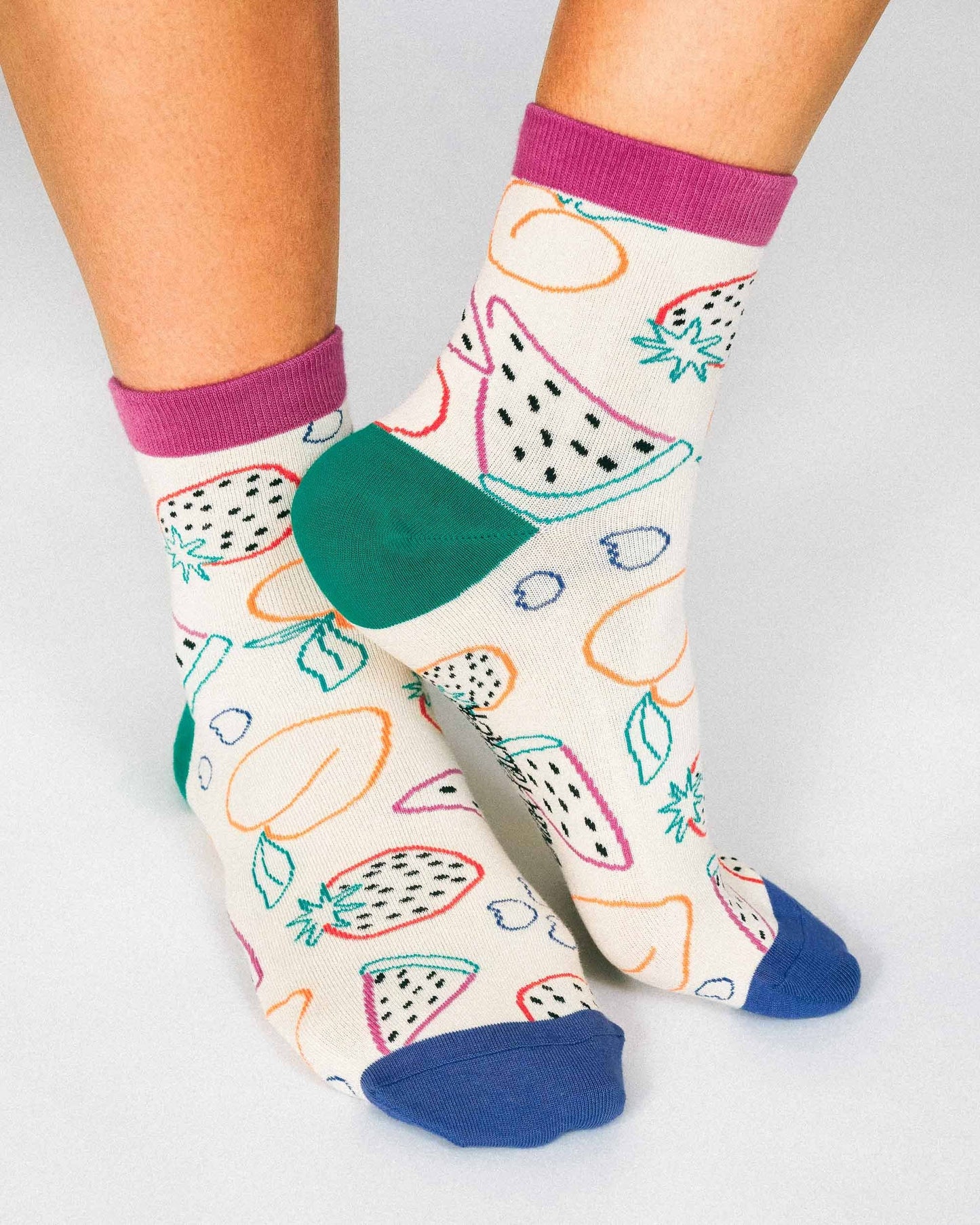 Favorite Fruits Knit Ankle Sock by Hannah Packer
