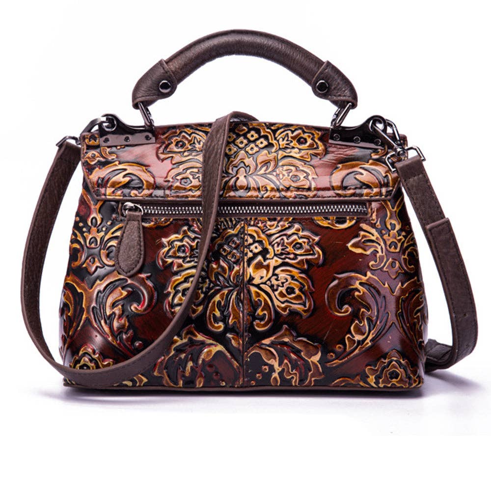 Vintage Design Embossed Tote Bag