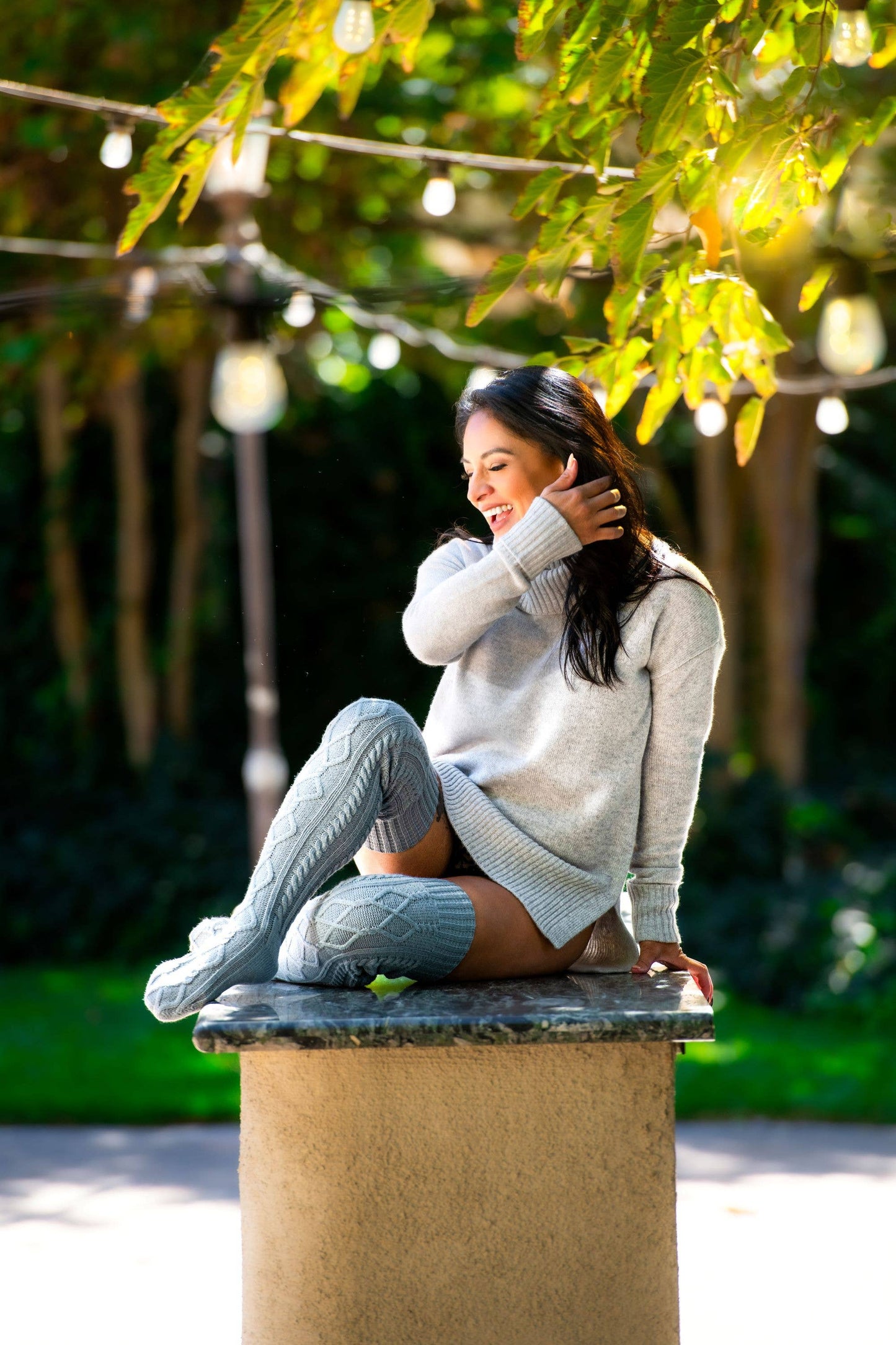 Over The Knee Knit Sweater Socks