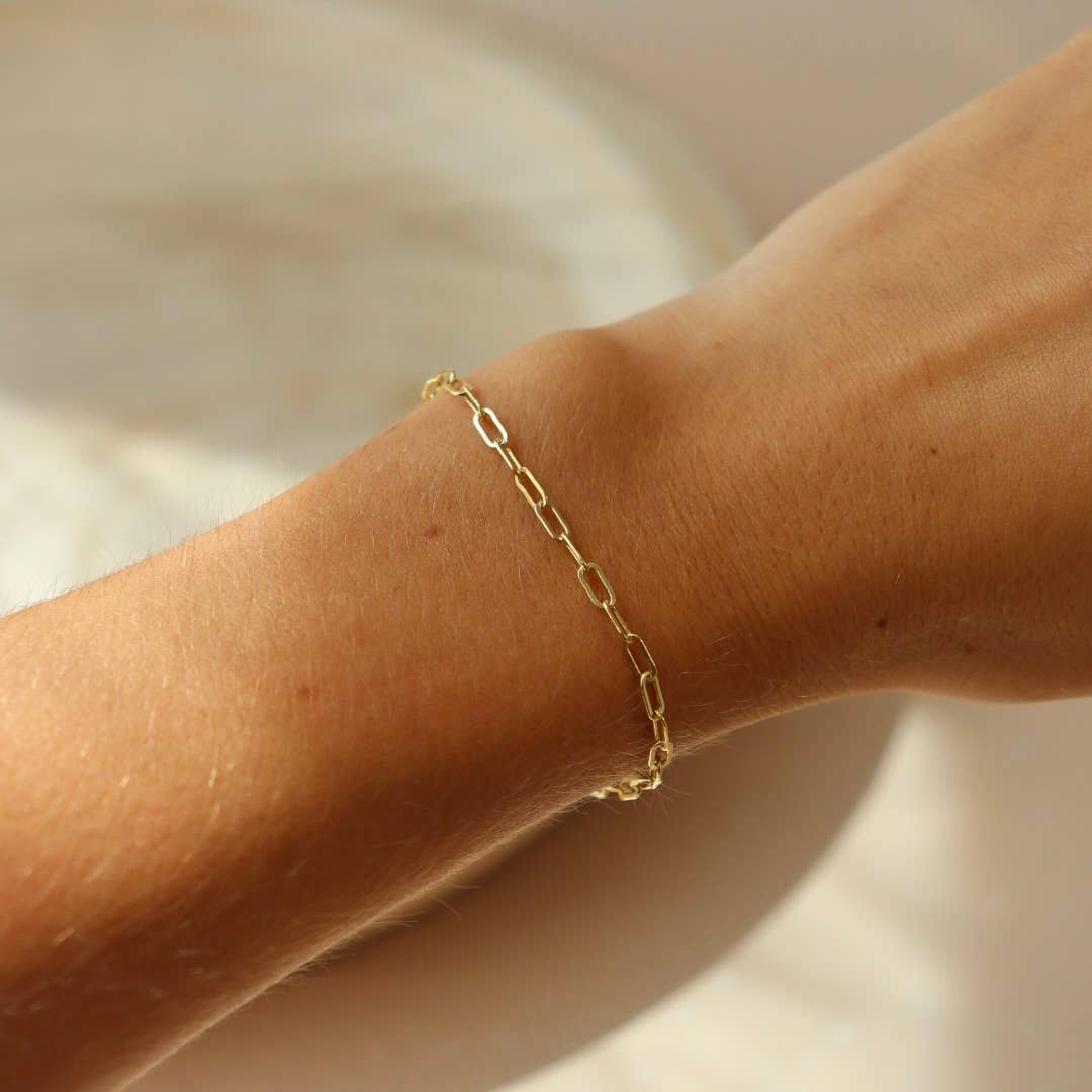 Narrow Links Bracelet in 14k Gold Fill or Sterling Silver