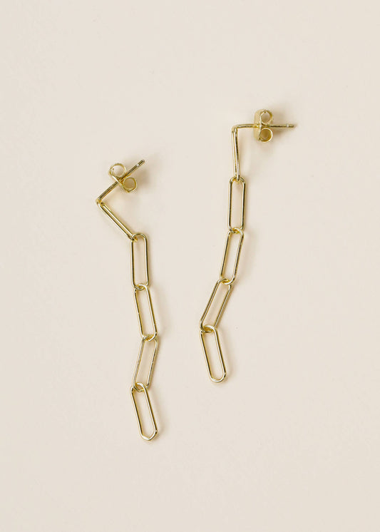 Link Drop - Gold Earrings