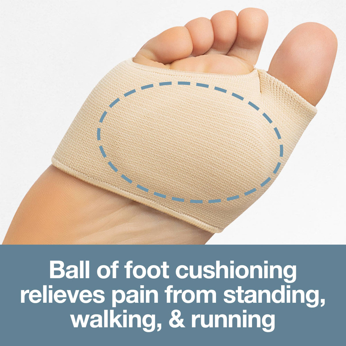Metatarsal Sleeves with Gel Padding - Medium - 1 Pair