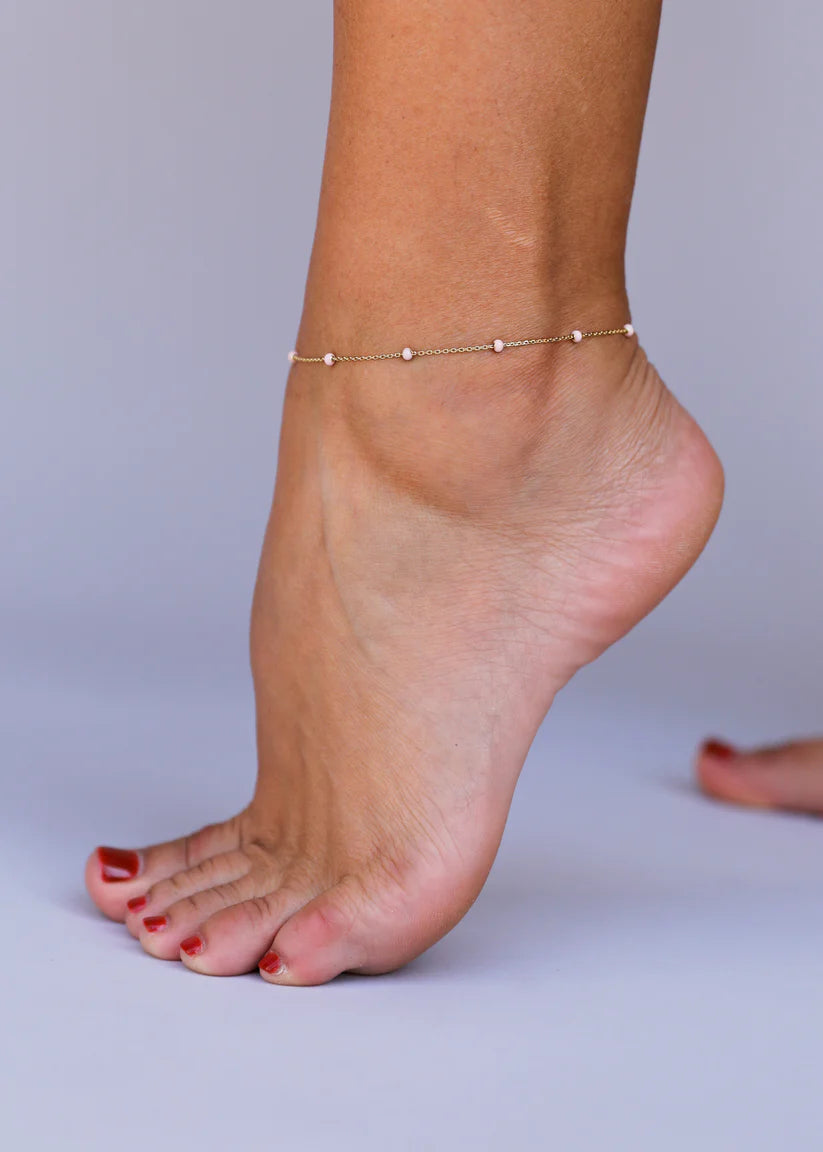 Enamel and Gold Anklet