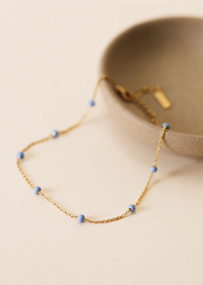 Enamel and Gold Anklet