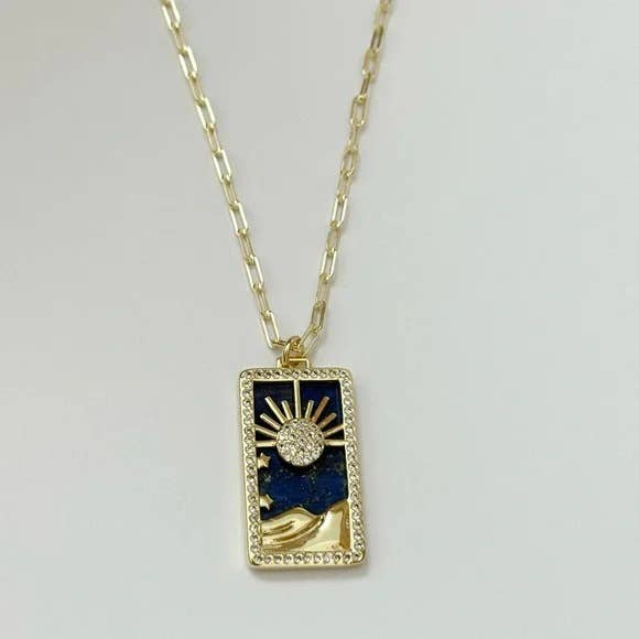 Sun Medallion Tarot Necklace