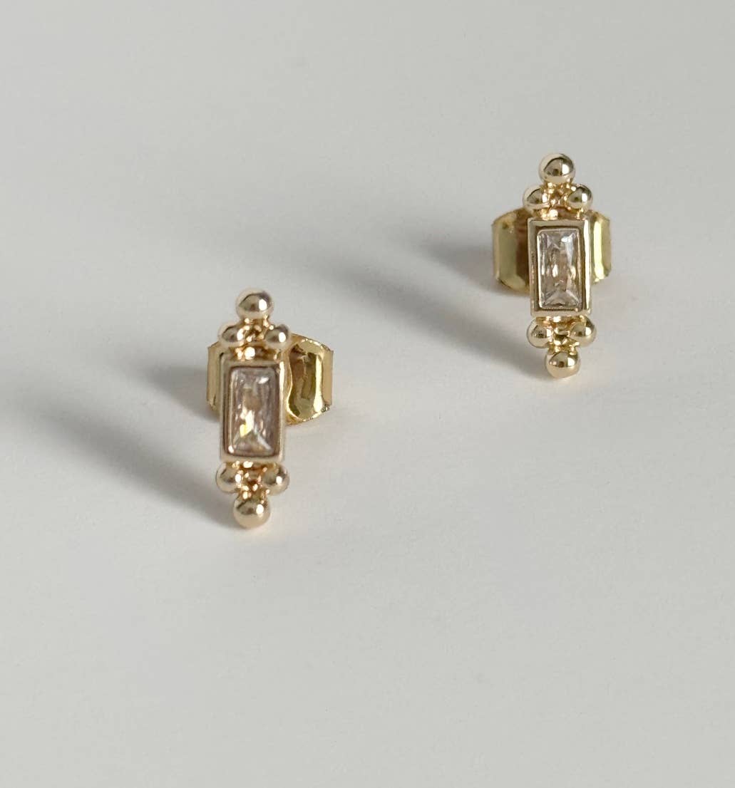 Somewhere Golden Stud Earrings