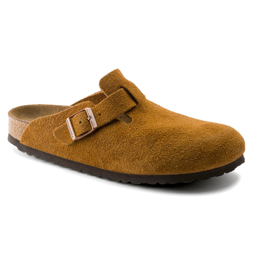 Boston Suede Leather Soft Regular Footbed