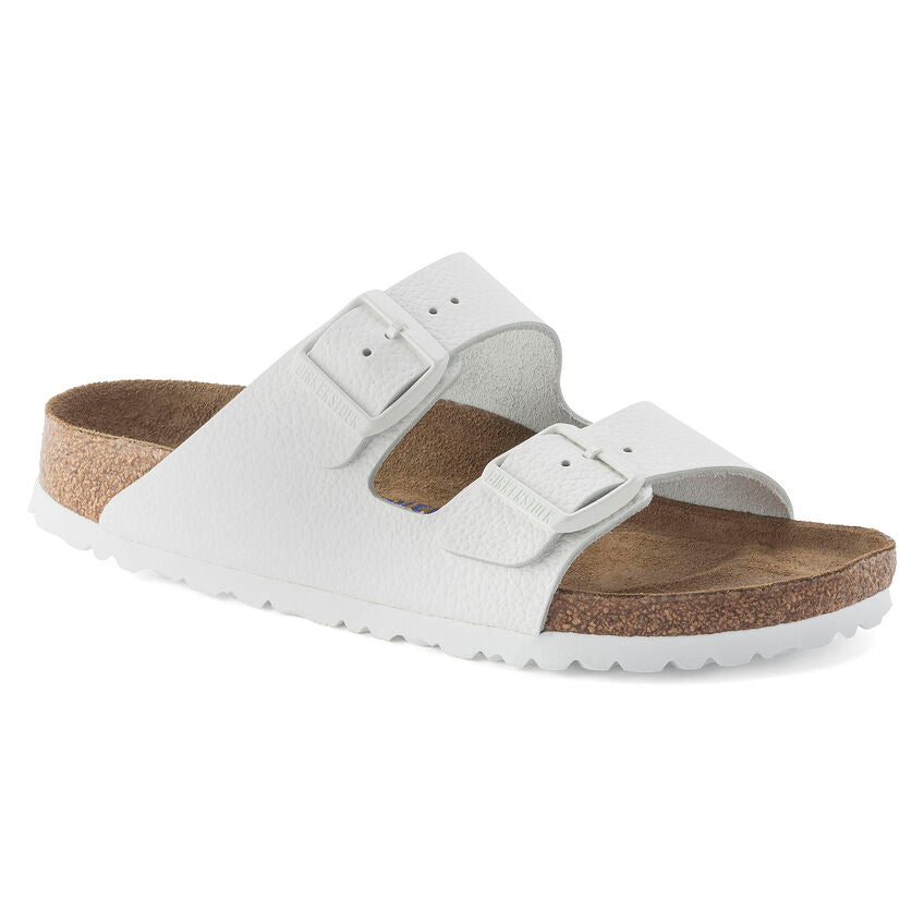 Arizona White Leather - Soft Footbed - Narrow Fit