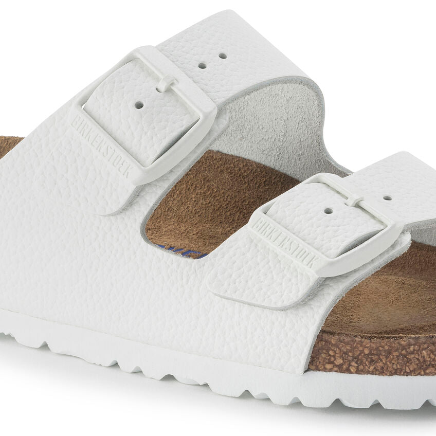 Arizona White Leather - Soft Footbed - Narrow Fit