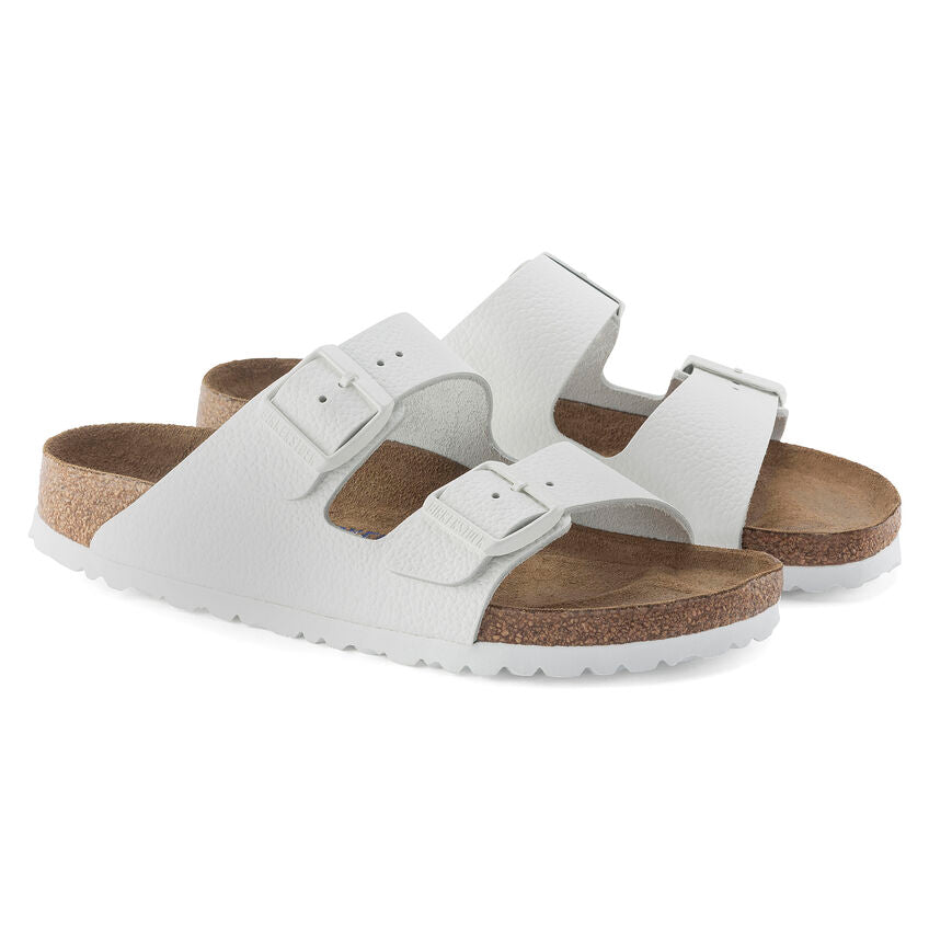 Arizona White Leather - Soft Footbed - Narrow Fit