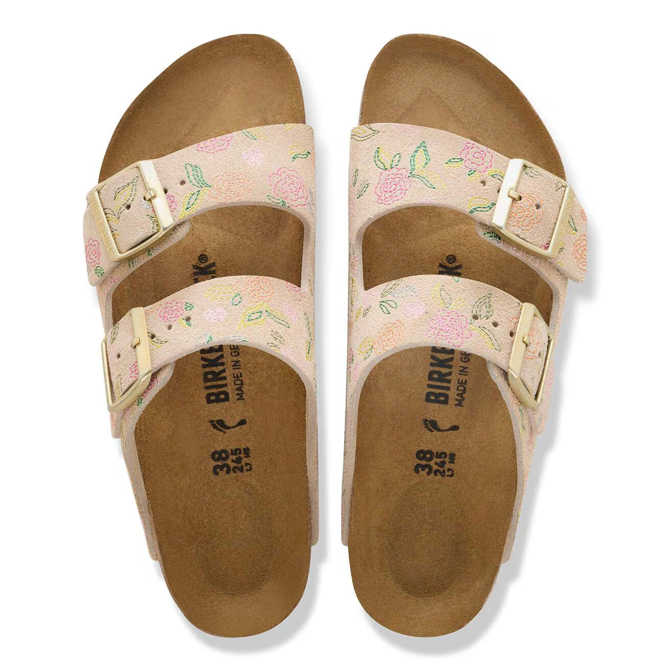 Arizona Suede Flower Print - Regular Fit - Original Footbed