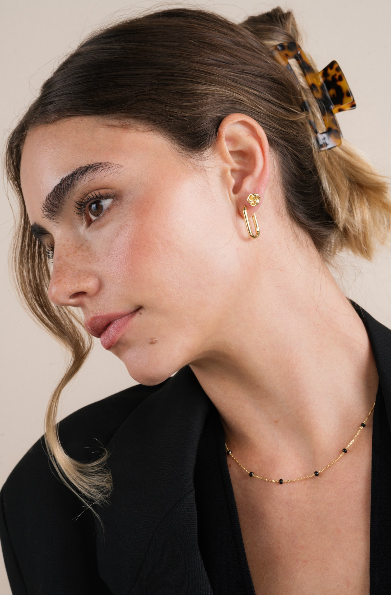 Petite Gold Knot Earrings