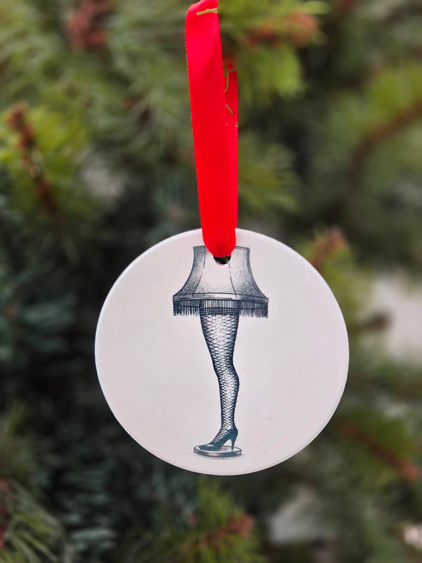 Leg Lamp Ornament | Major Award Funny | Handmade