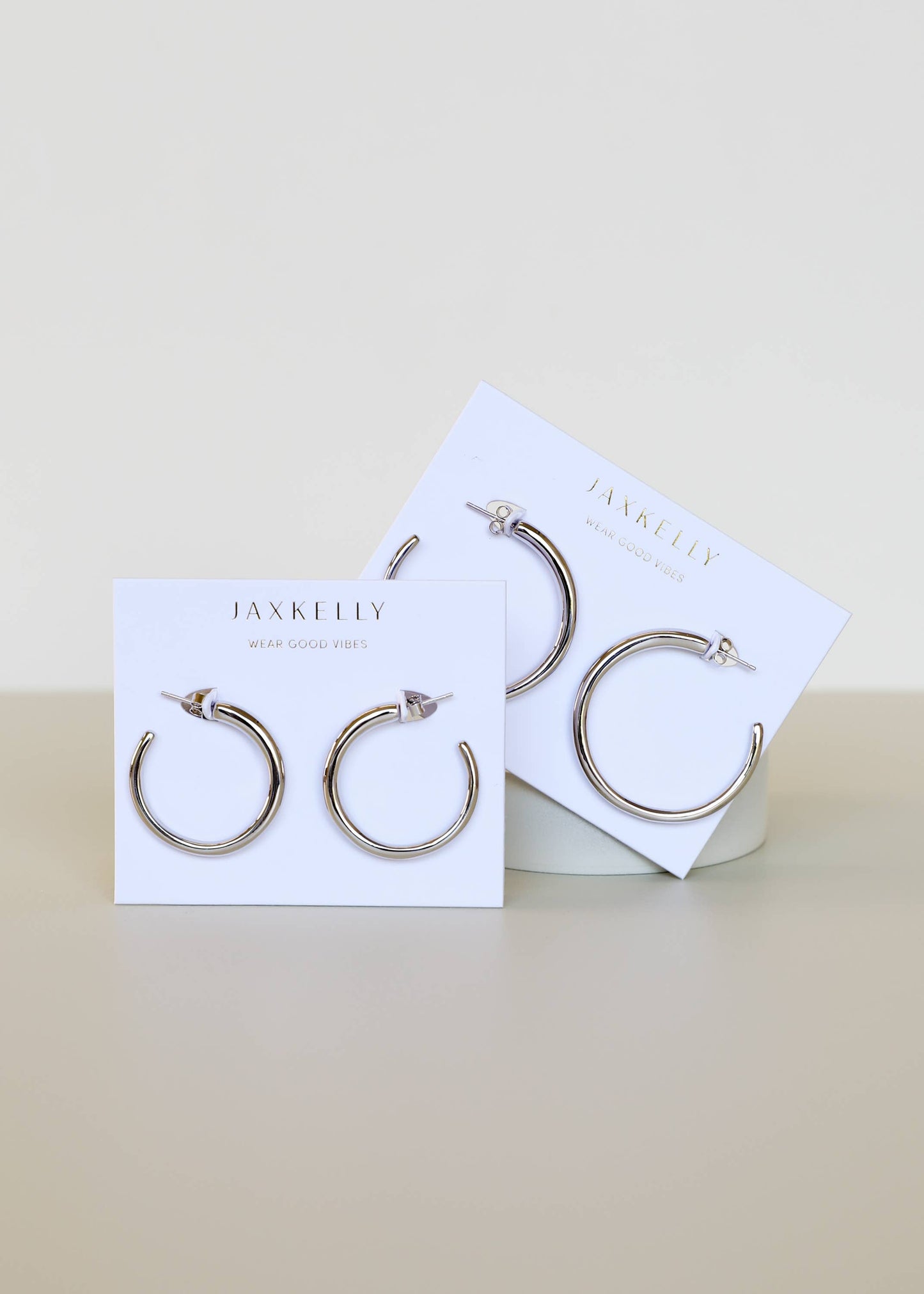 Everyday Silver Hoop Earrings - Large