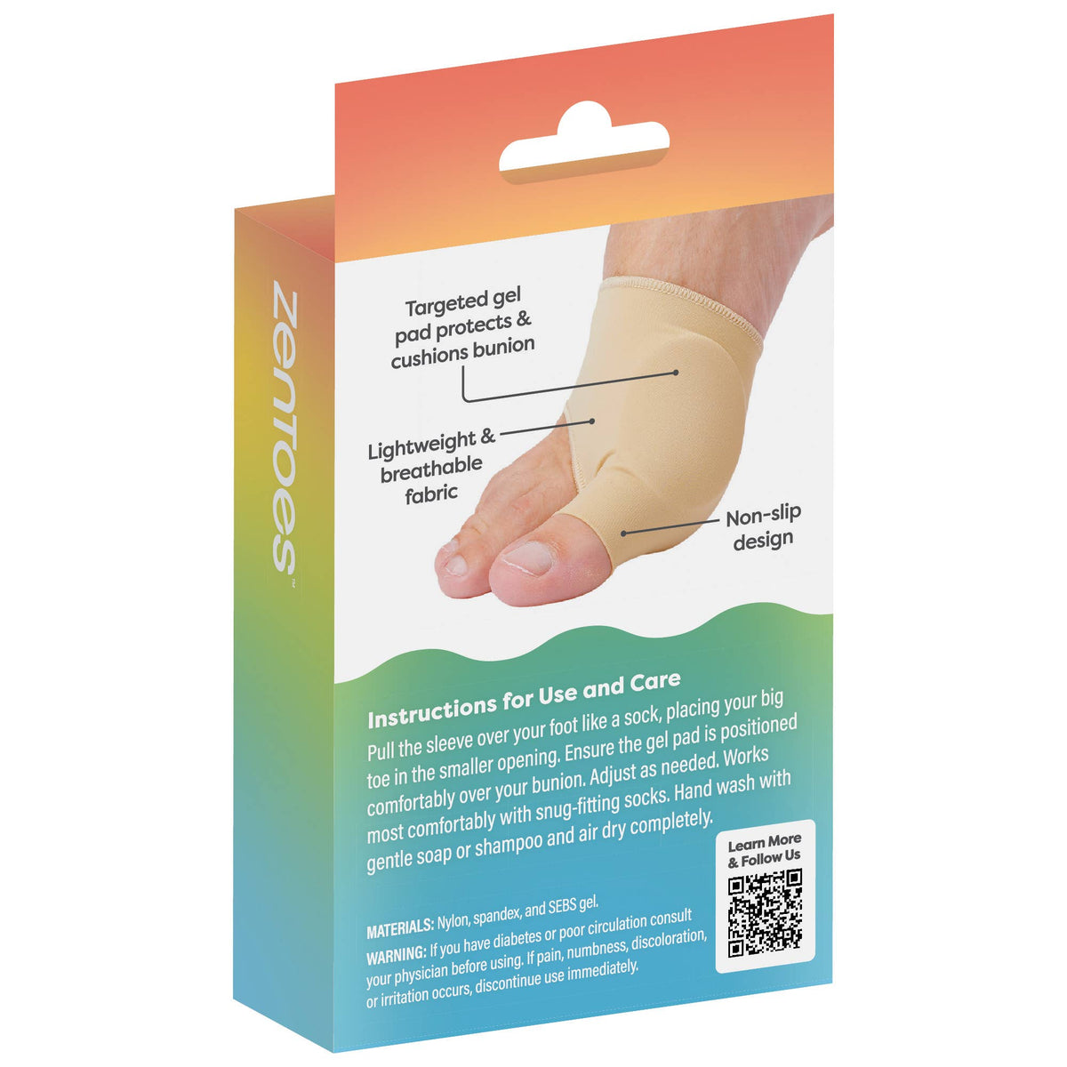 Bunion Relief Sleeve - Large - 1 Pair