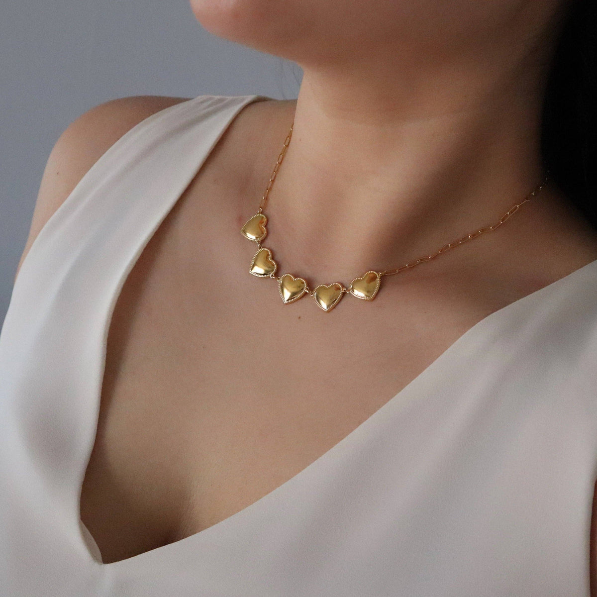 Hearts of Gold Necklace