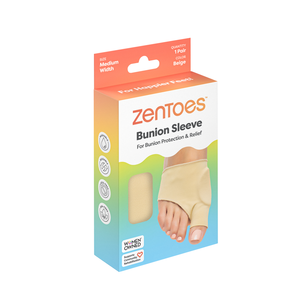 Bunion Relief Sleeve - Large - 1 Pair