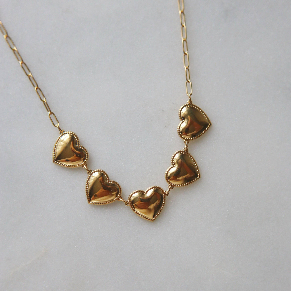 Hearts of Gold Necklace