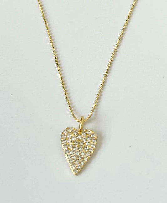 Camelia Heart Necklace