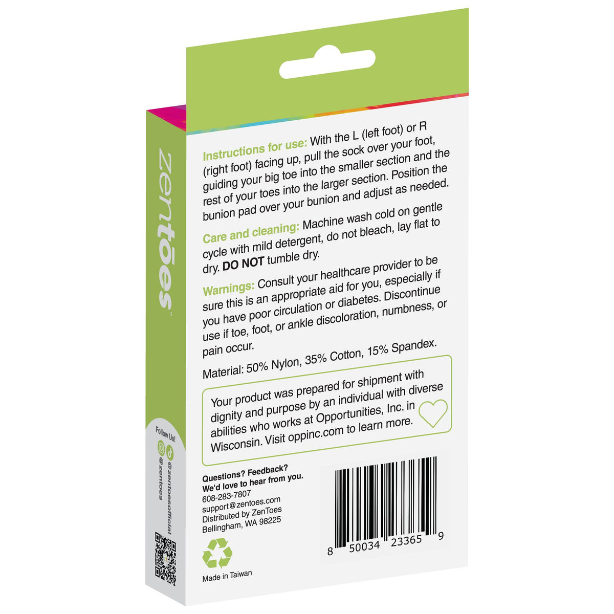Split-Toe Bunion Relief Socks - 1 Pair