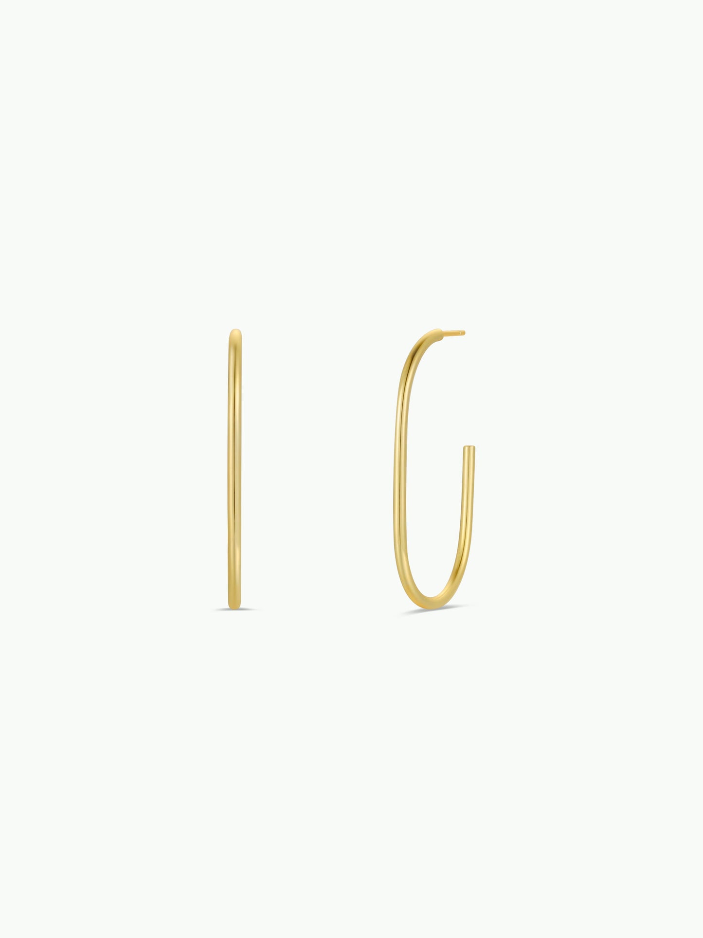 Gold Open Large Hoop