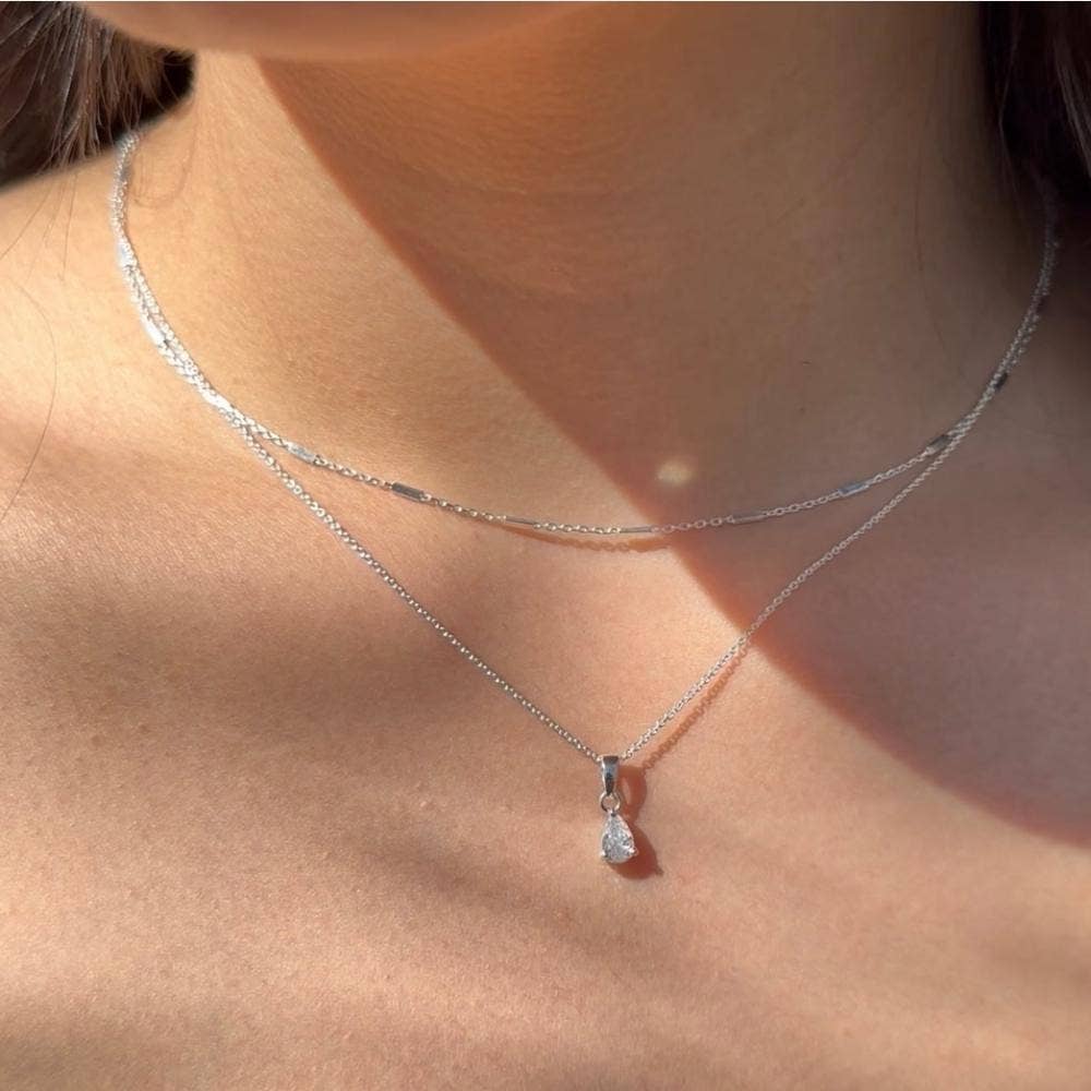 Dainty Bar Link Necklace