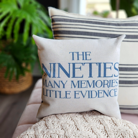 Wit & wisdom tiny pillow- The Nineties