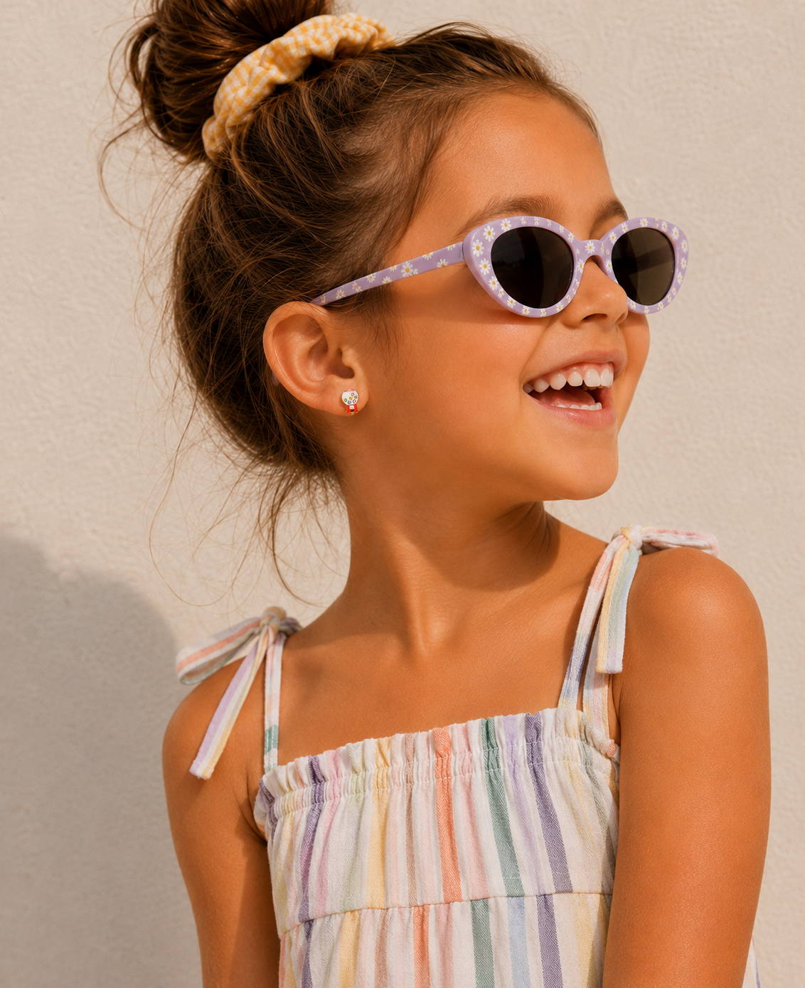 Gumball Enamel Flat Back Kids Earrings
