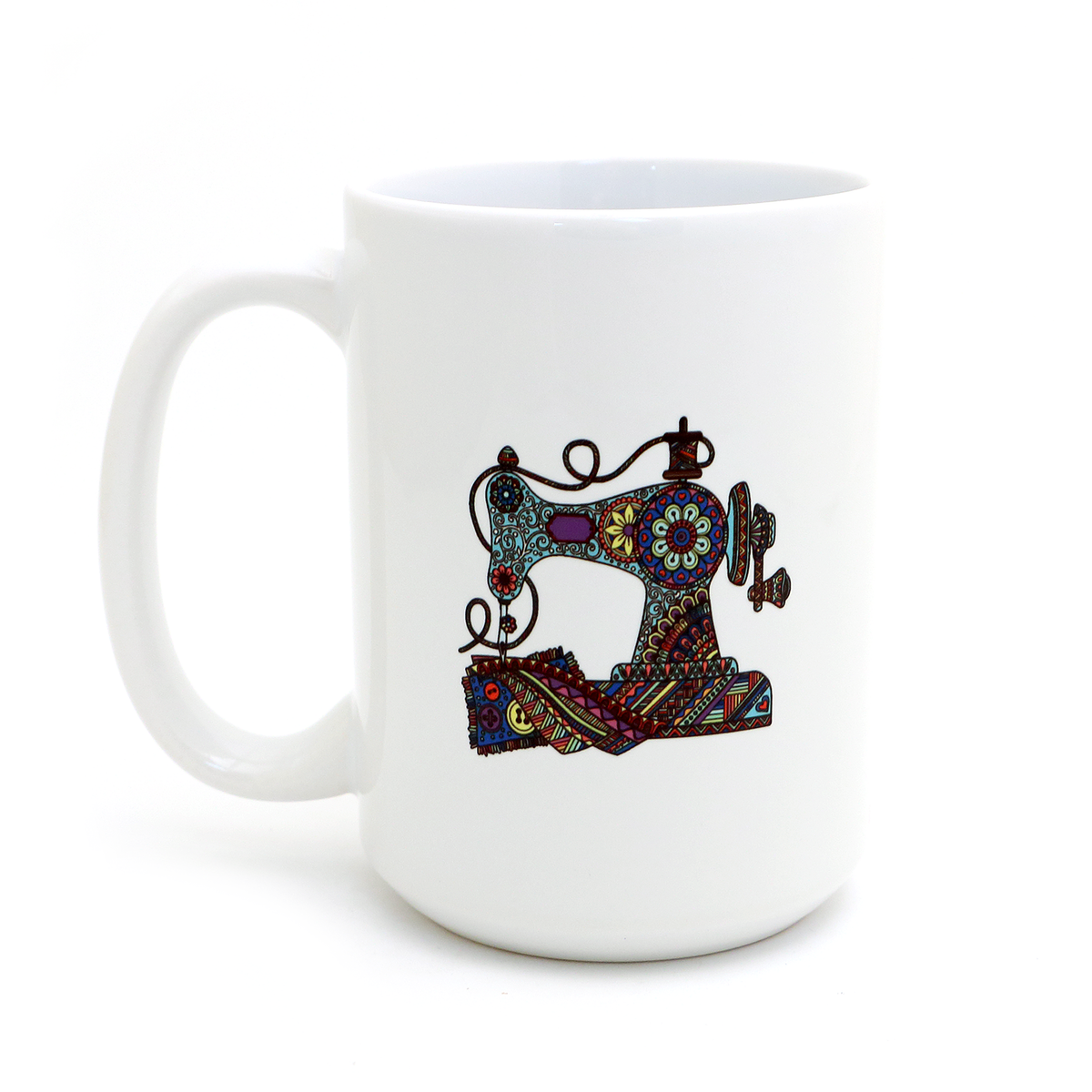 I Quilt So I Don't Stab People 15 oz Mug