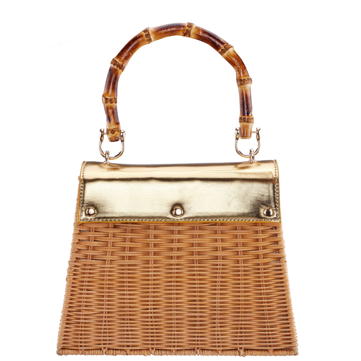 Handbag: CAPRI-NATURAL GOLD