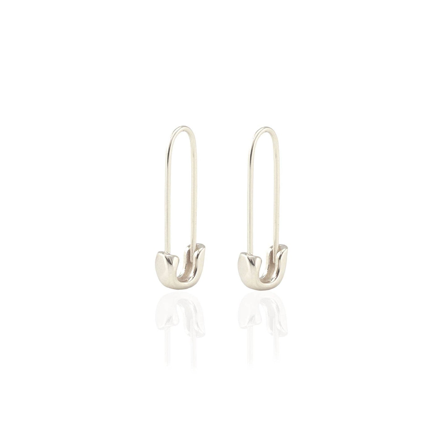 Safety Pin Hoop Earrings