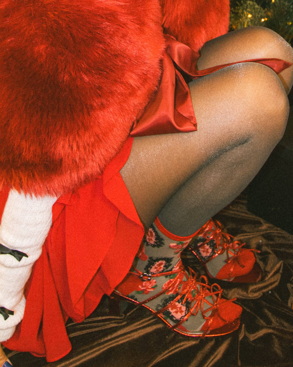 Cameo Rose Sheer Crew Sock