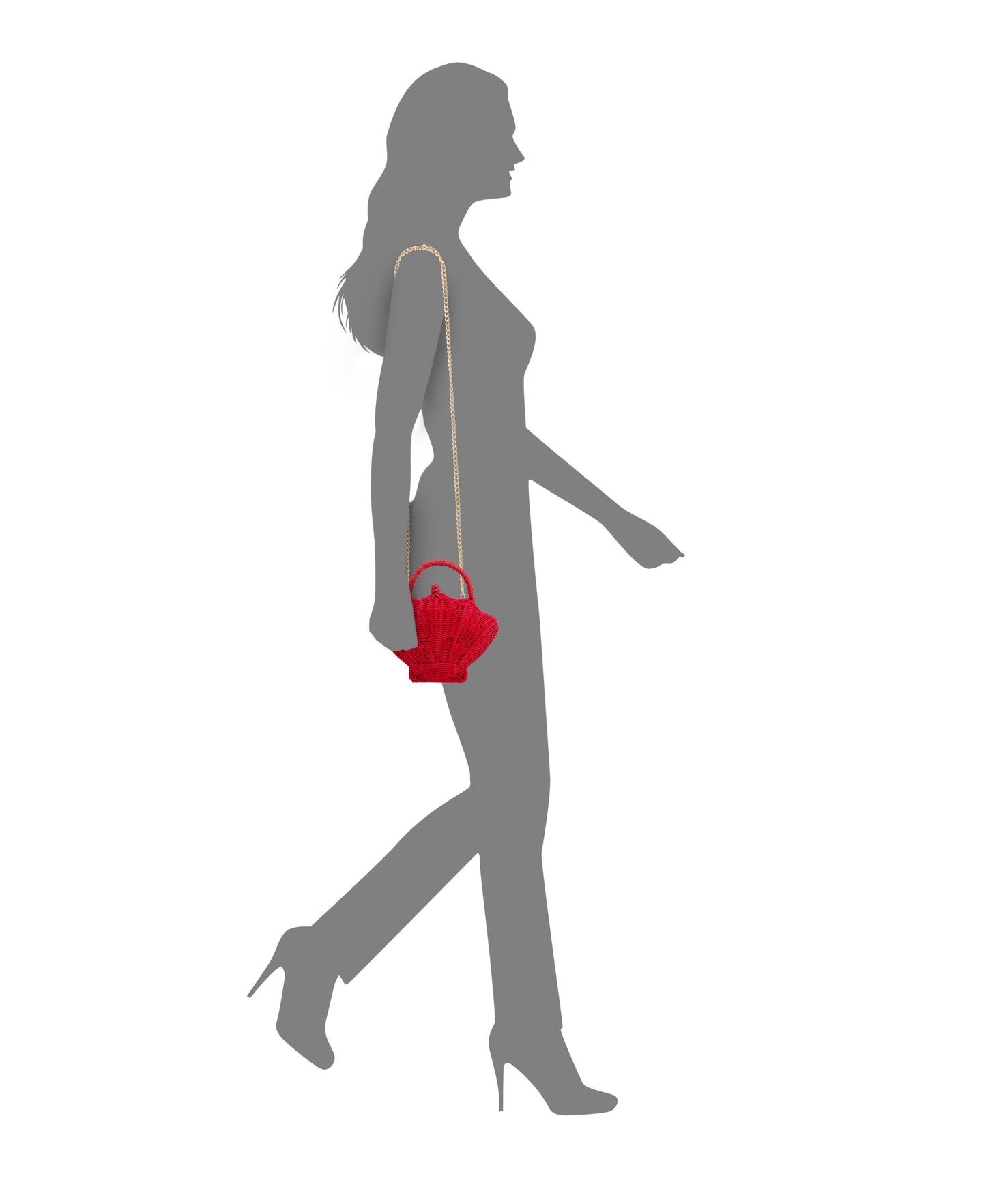 Handbag: SHELLY-RED